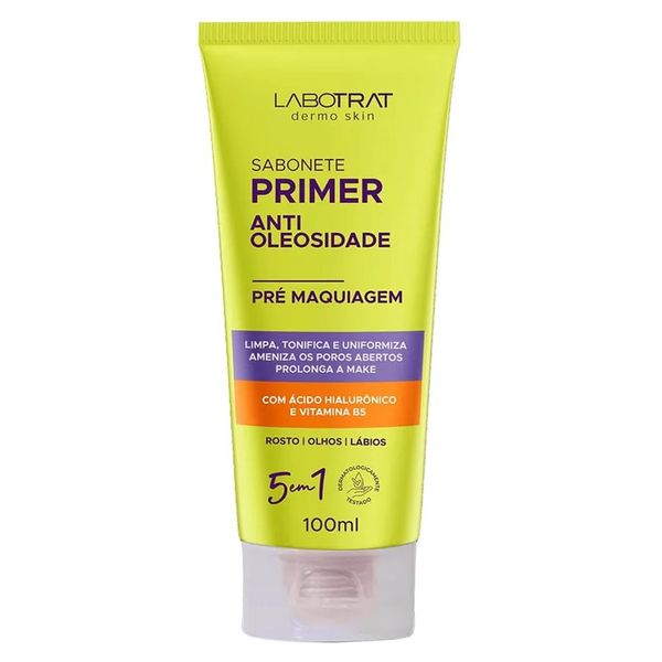 7243 - Sabonete Facial Primer Anti Oleosidade 5em1 100ml Labotrat 7243 - Sabonete Facial Primer Anti Oleosidade 5em1 100ml Labotrat
